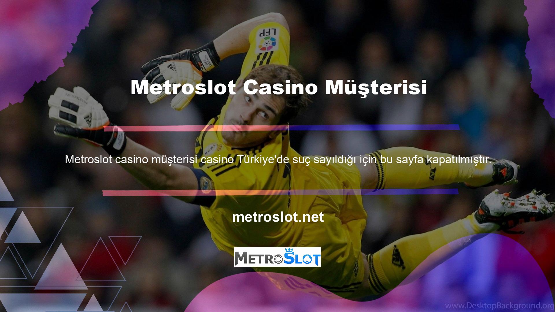 Metroslot Casino'daki müşteri bahisleri dahil olmak üzere sitedeki tüm listelemeler BTK erişimine kapalıdır